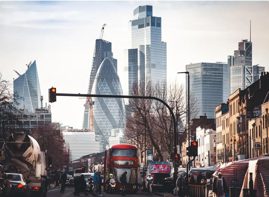 Adegan film di latar belakang kota London