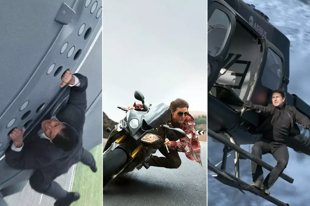 Adegan aksi menegangkan dalam film Mission Impossible