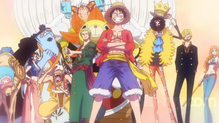 Adegan aksi dalam film One Piece Stampede