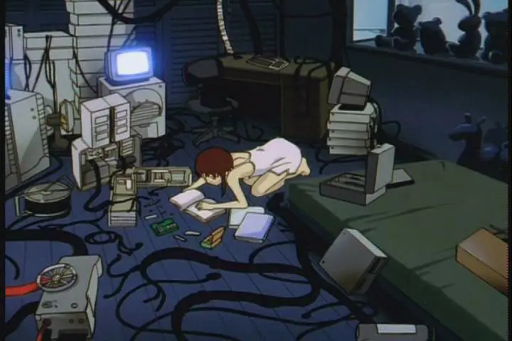 Screenshot adegan dari Serial Experiments Lain