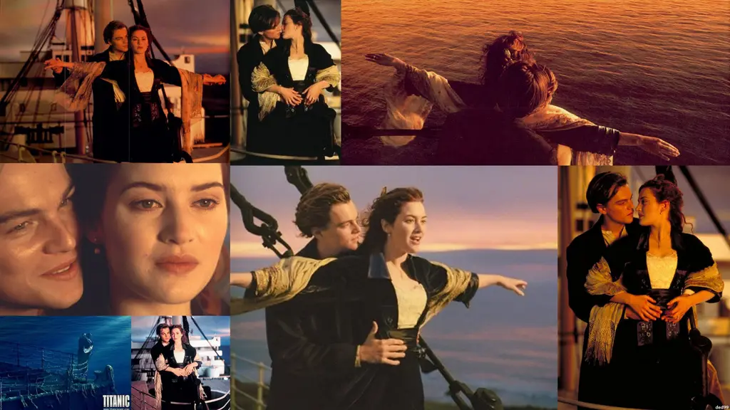 Leonardo DiCaprio dan Kate Winslet dalam film Titanic