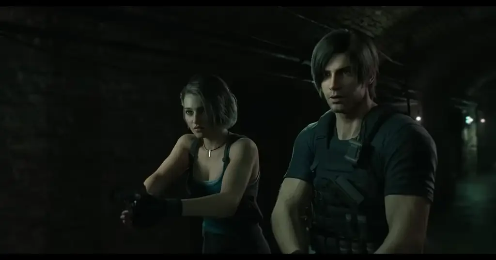 Leon dan Jill dalam Resident Evil: Death Island