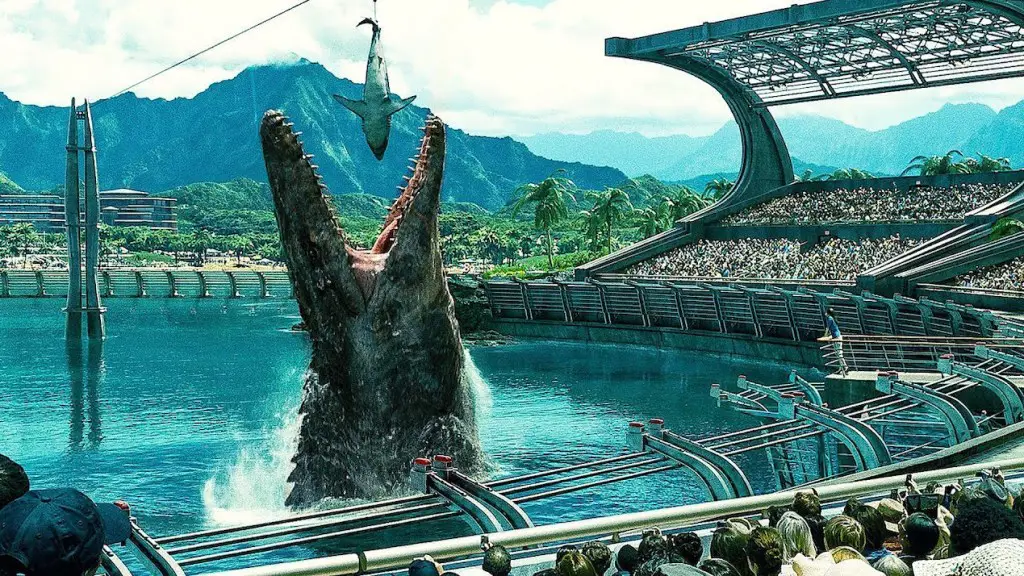 Adegan dinosaurus di film Jurassic World