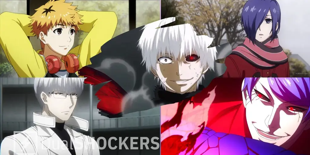 Screenshot adegan anime Tokyo Ghoul