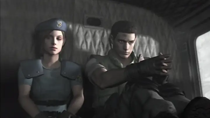 Adegan Jill Valentine dan Chris Redfield dalam film Resident Evil: Welcome to Raccoon City