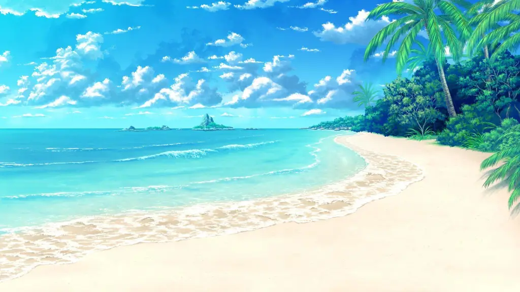 Adegan pantai anime yang aman untuk dilihat