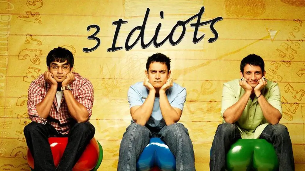 Adegan persahabatan Rancho, Farhan, dan Raju dalam film 3 Idiots