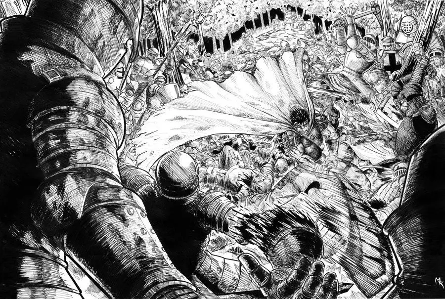 Adegan Aksi dalam Manga Berserk