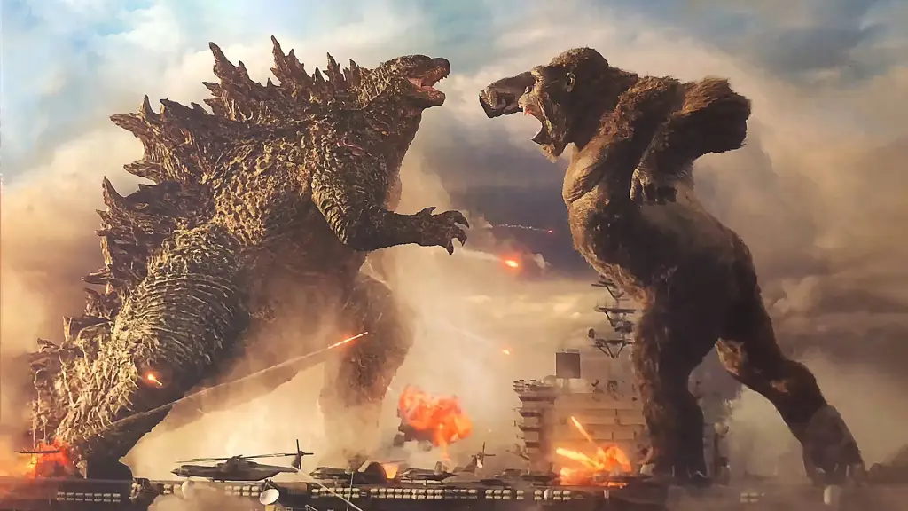 Adegan pertarungan Godzilla vs Kong