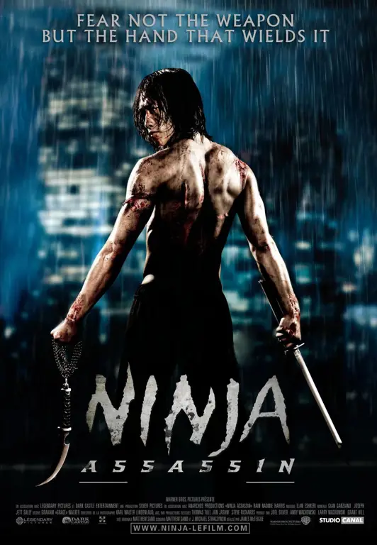 Adegan pertarungan Rain di film Ninja Assassin