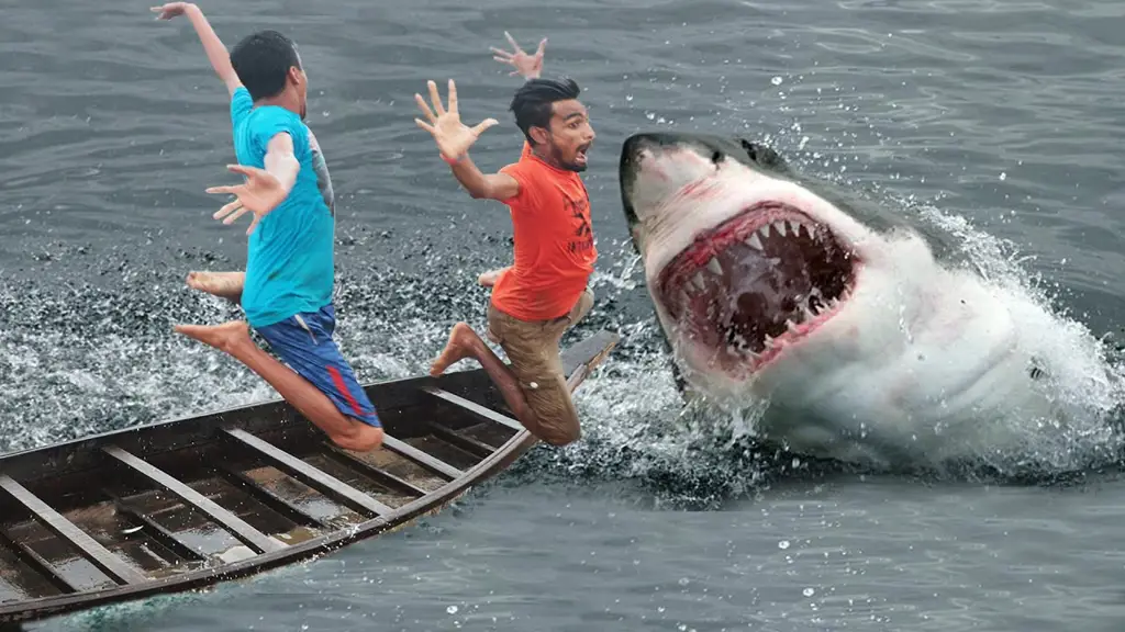 Adegan serangan hiu yang menegangkan dalam film Shark the Beginning