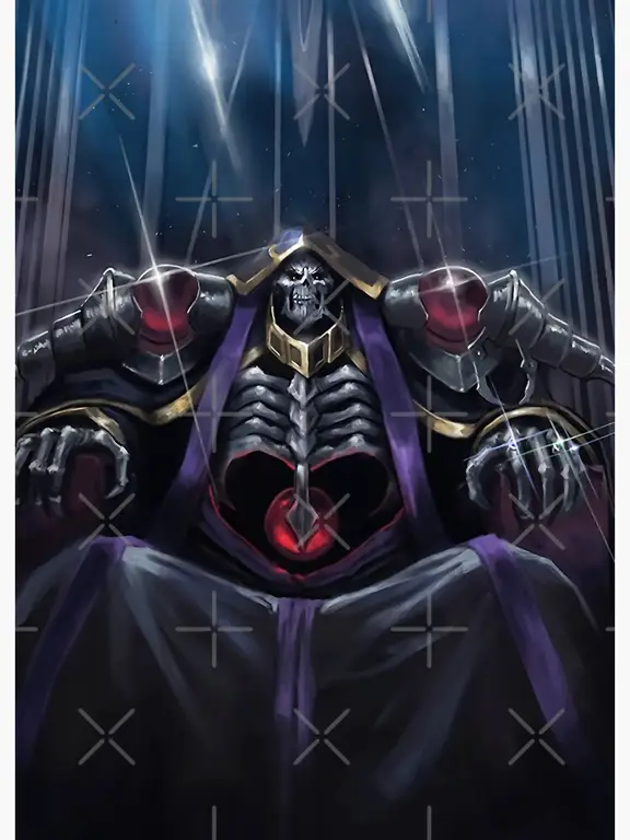 Gambar Ainz Ooal Gown dari anime Overlord