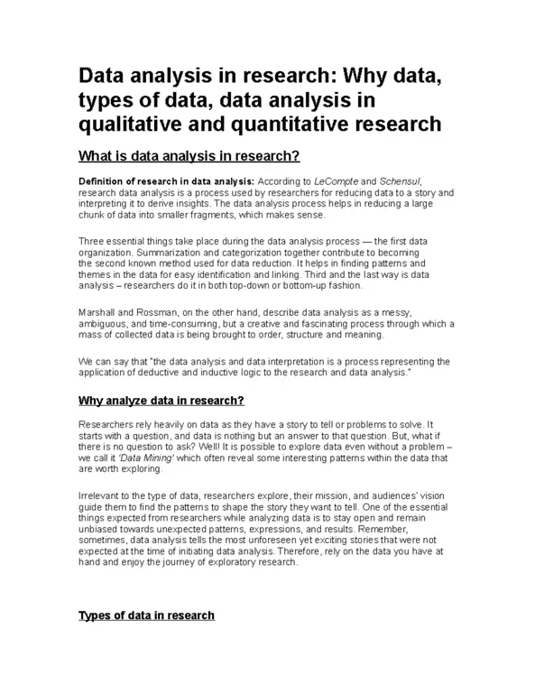 Ilustrasi analisis data dan riset