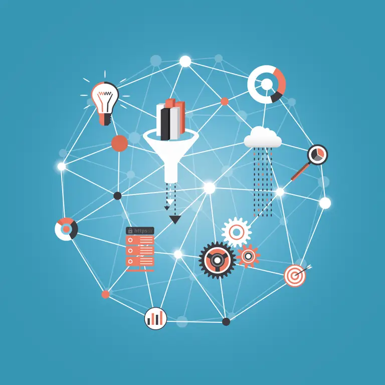 Gambar yang menggambarkan analisis data dan riset