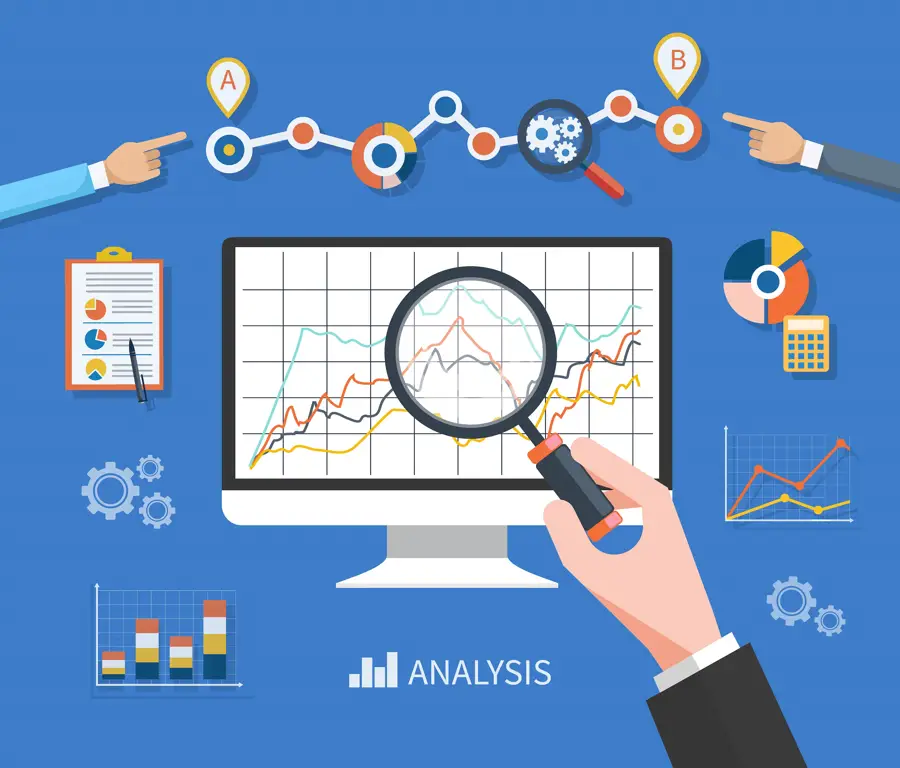 Ilustrasi analisis data untuk menemukan informasi