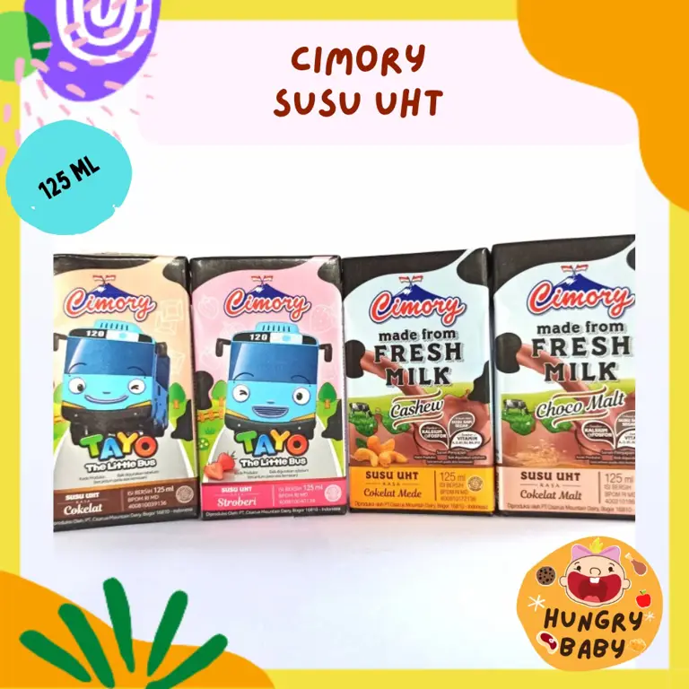 Berbagai kemasan Susu Cimory Strawberry