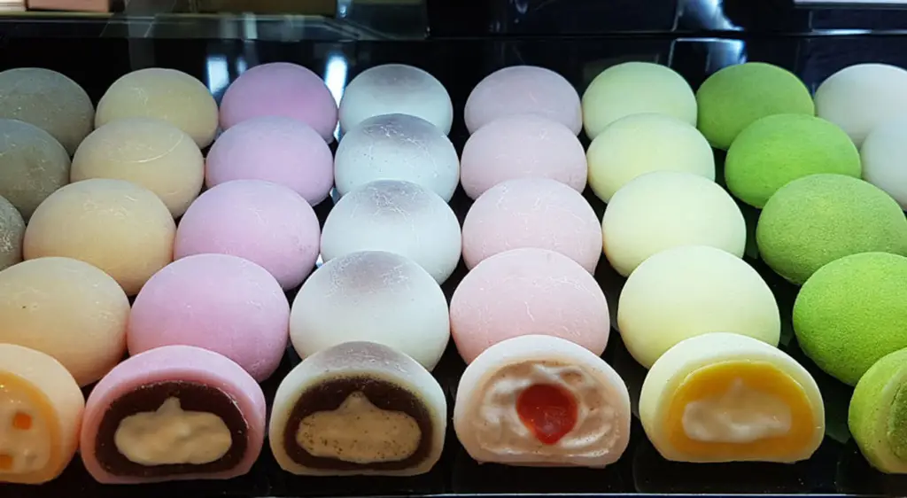 Gambar berbagai macam mochi yang lezat