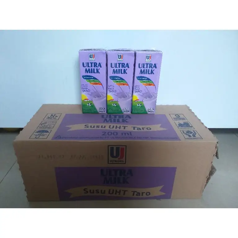 Berbagai macam minuman Susu Ultra Milk Taro