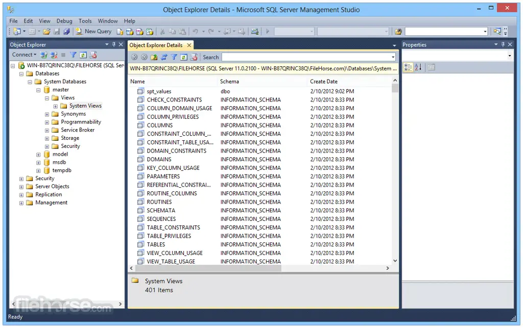 SQL Server Management Studio