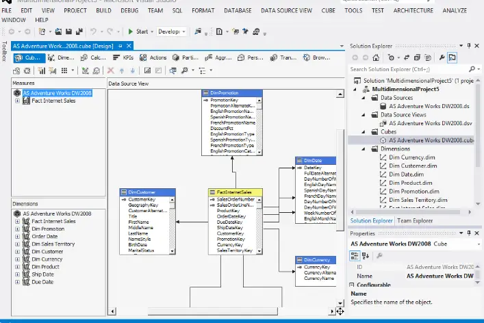 Gambar yang menunjukkan antarmuka SQL Server Integration Services