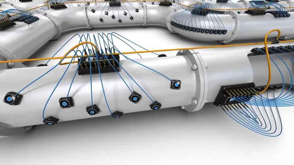 Jaringan sensor industri yang terhubung dengan sistem mvsd-485