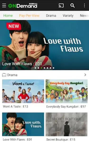 Gambar berbagai aplikasi streaming drama Korea