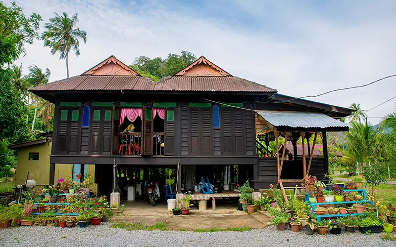 Rumah-rumah tradisional di Pangkalan Susu