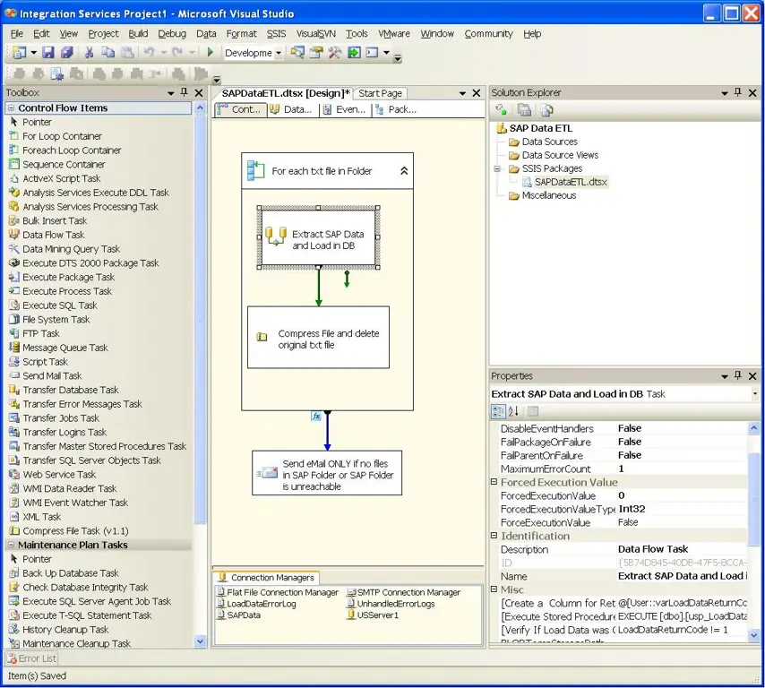 Gambar arsitektur SQL Server Integration Services