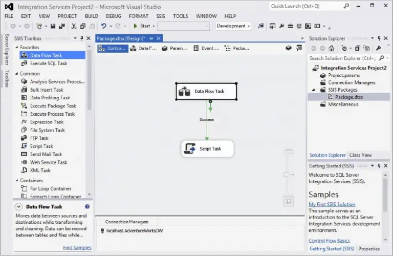 Diagram Arsitektur SSIS