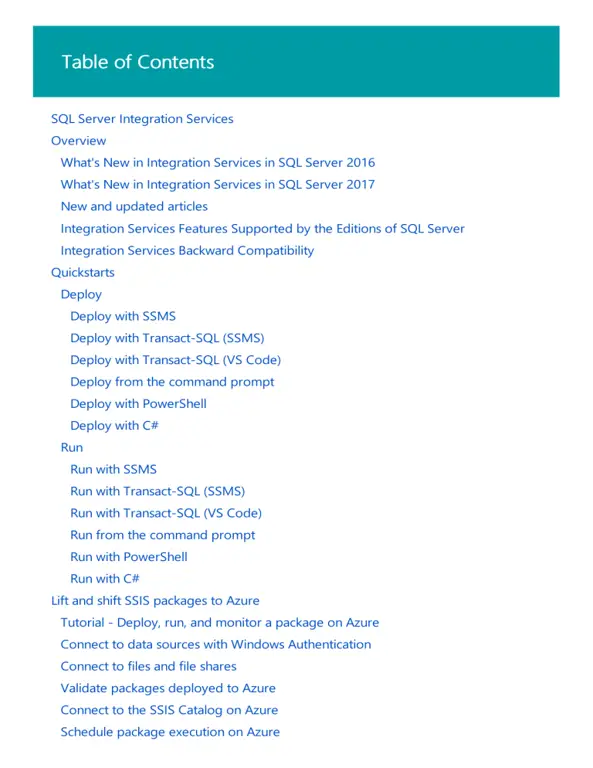 Arsitektur SQL Server Integration Services