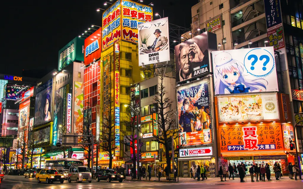 Gambar yang menampilkan aspek positif budaya Jepang, seperti pemandangan alam yang indah