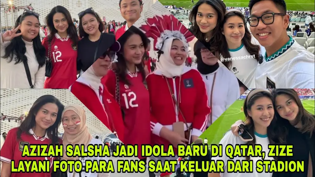 Azizah Salsha berfoto bersama penggemarnya