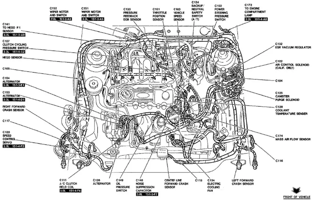 Diagram suku cadang mobil