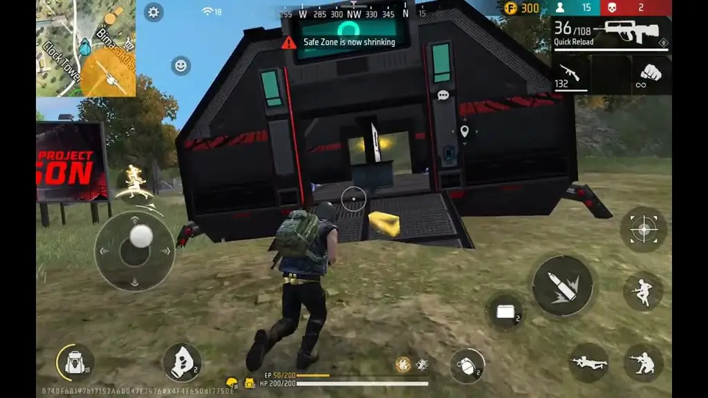 Gambar yang menunjukkan gameplay Free Fire dengan konten yang sugestif