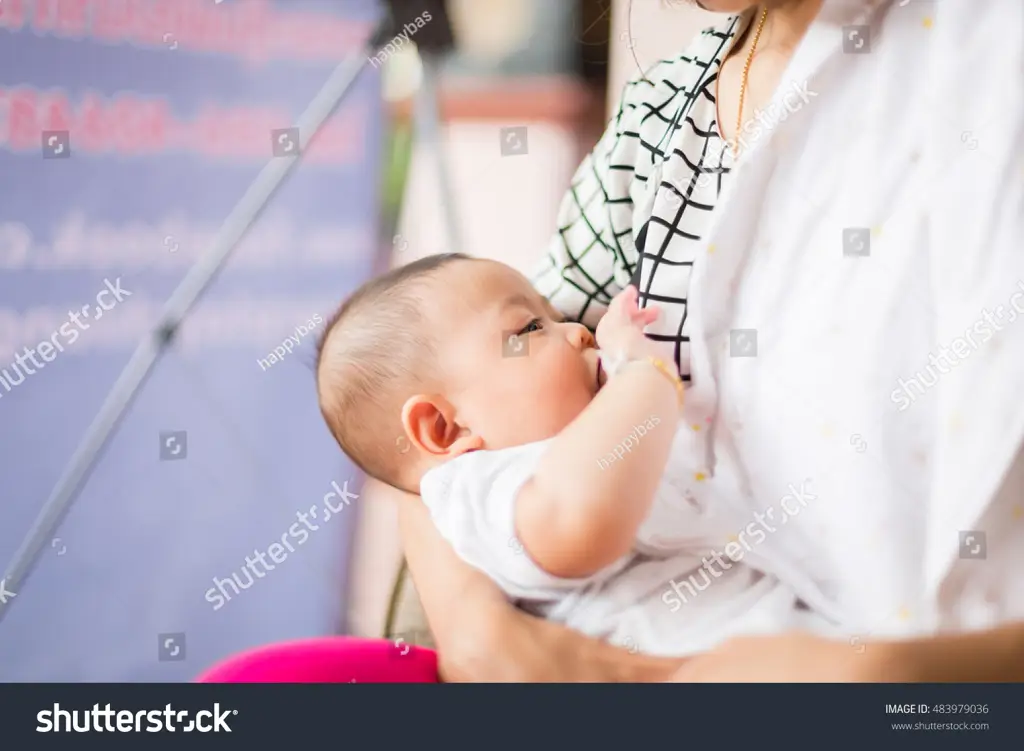 Bayi yang sehat dan bahagia saat menyusui