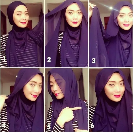 Tutorial memakai jilbab viral