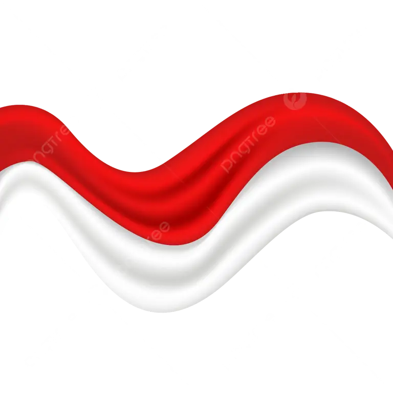 Gambar bendera Indonesia berkibar dengan gagah