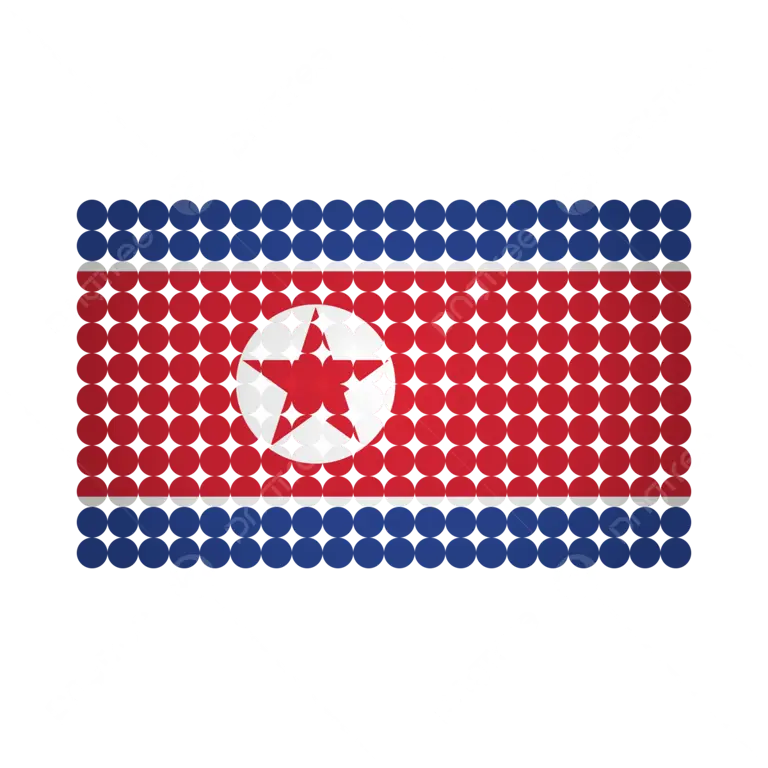 Gambar Bendera Korea Utara