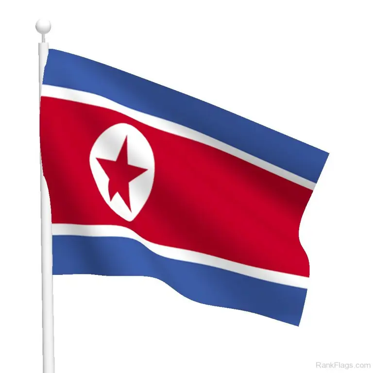 Gambar Bendera Korea Utara