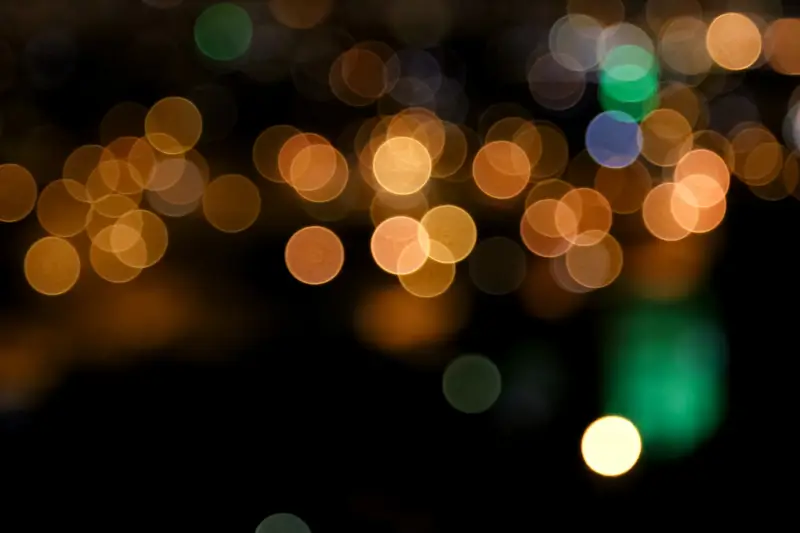 Contoh efek bokeh