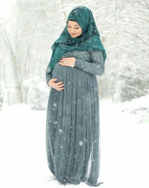 Ide pemotretan maternity hijab