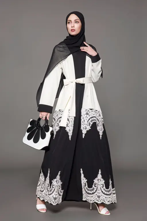 Gambar seorang blogger fashion muslim