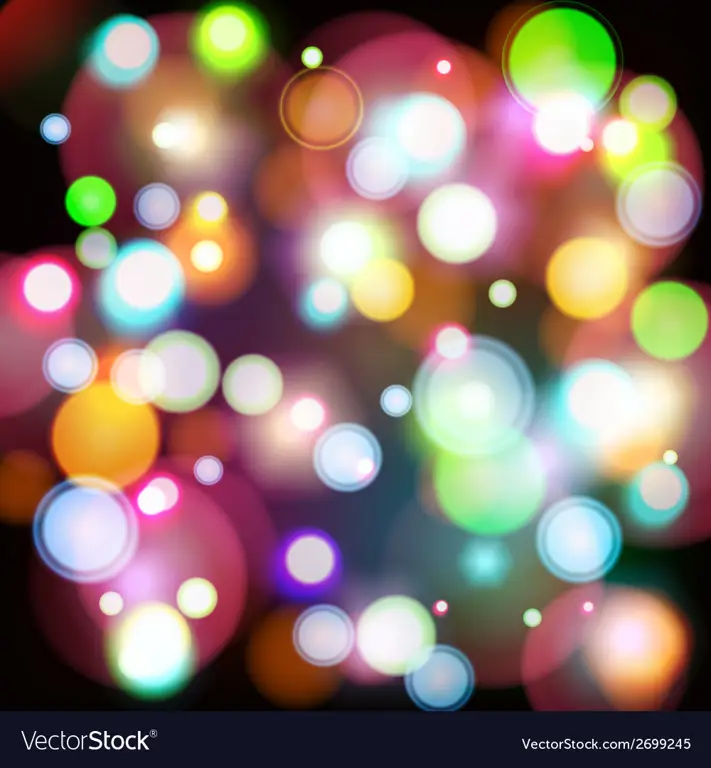 Gambar bokeh lampu warna-warni abstrak