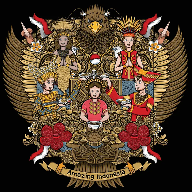 Gambar yang menggambarkan budaya Indonesia