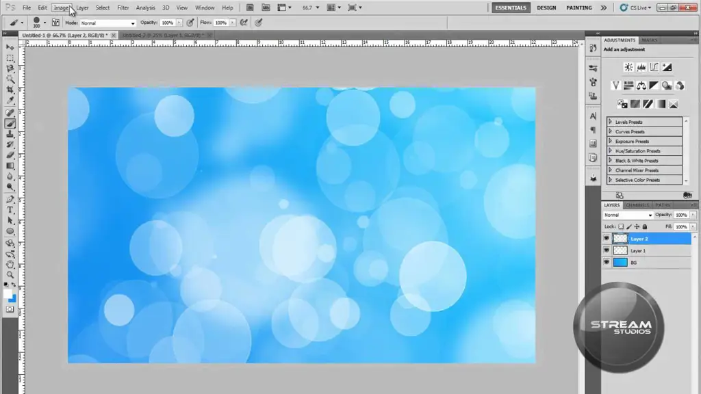 Proses pembuatan efek bokeh dalam software pengeditan video