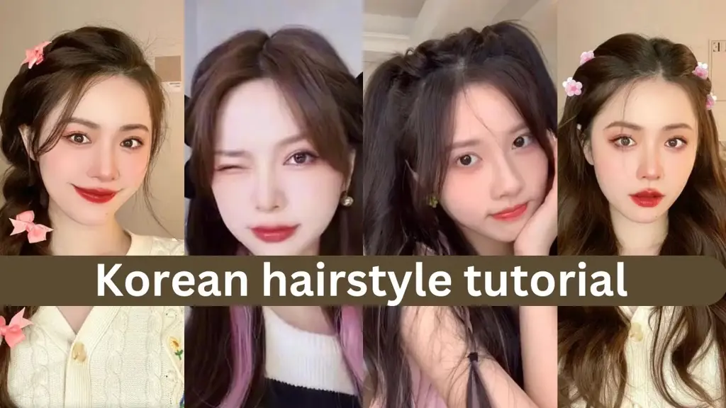 Tutorial gaya rambut wanita Korea panjang