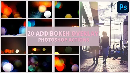 Menerapkan overlay video bokeh di perangkat lunak pengeditan