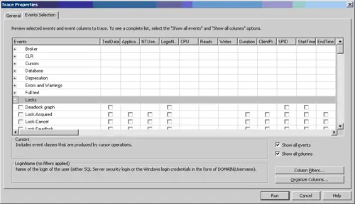 Antarmuka SQL Server Profiler