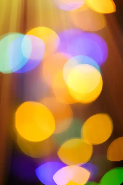 Lampu bokeh berwarna-warni