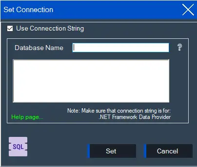 Gambar contoh connection string SQL Server